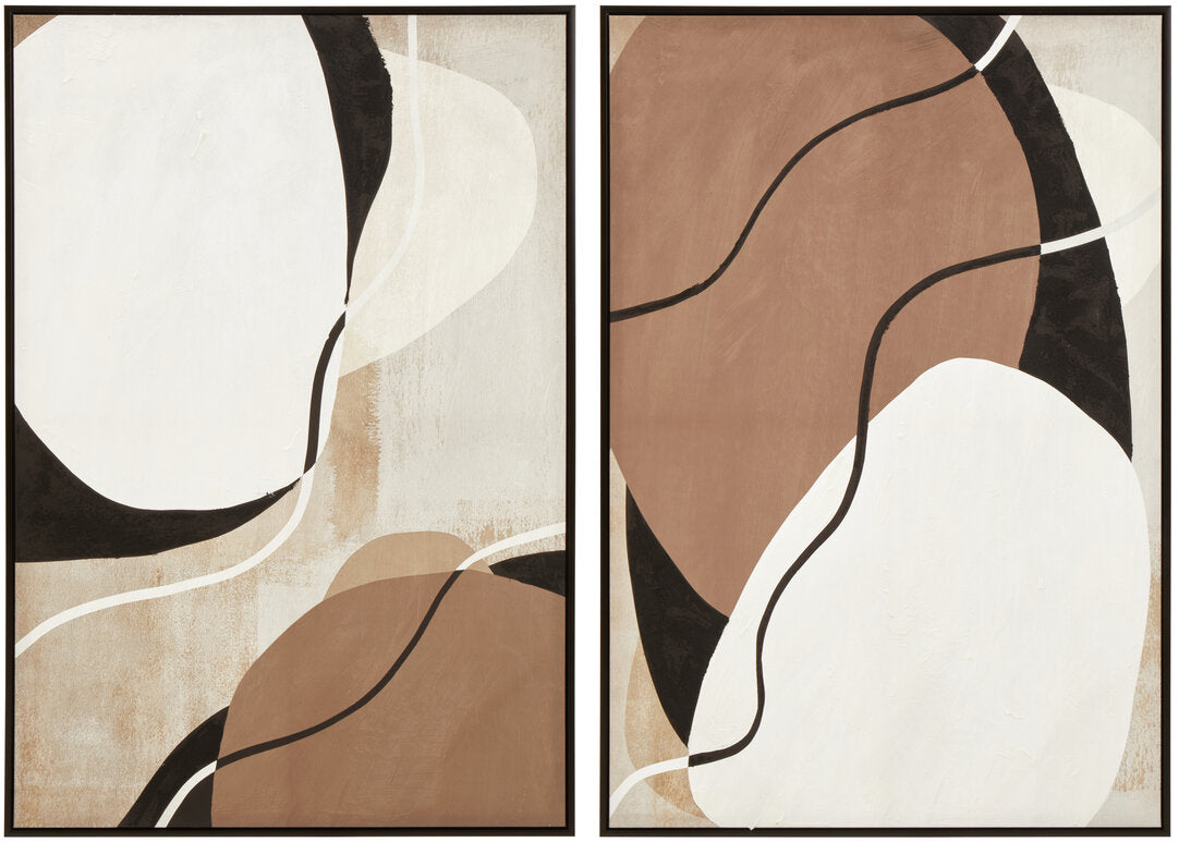 Aura Abstract Wall Art - Set of 2