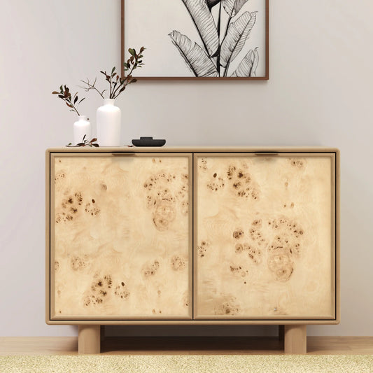 Urban Burl Two Door Cabinet - Natural