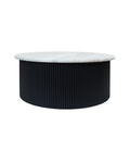 Cove Coffee Table - Travertine & Black
