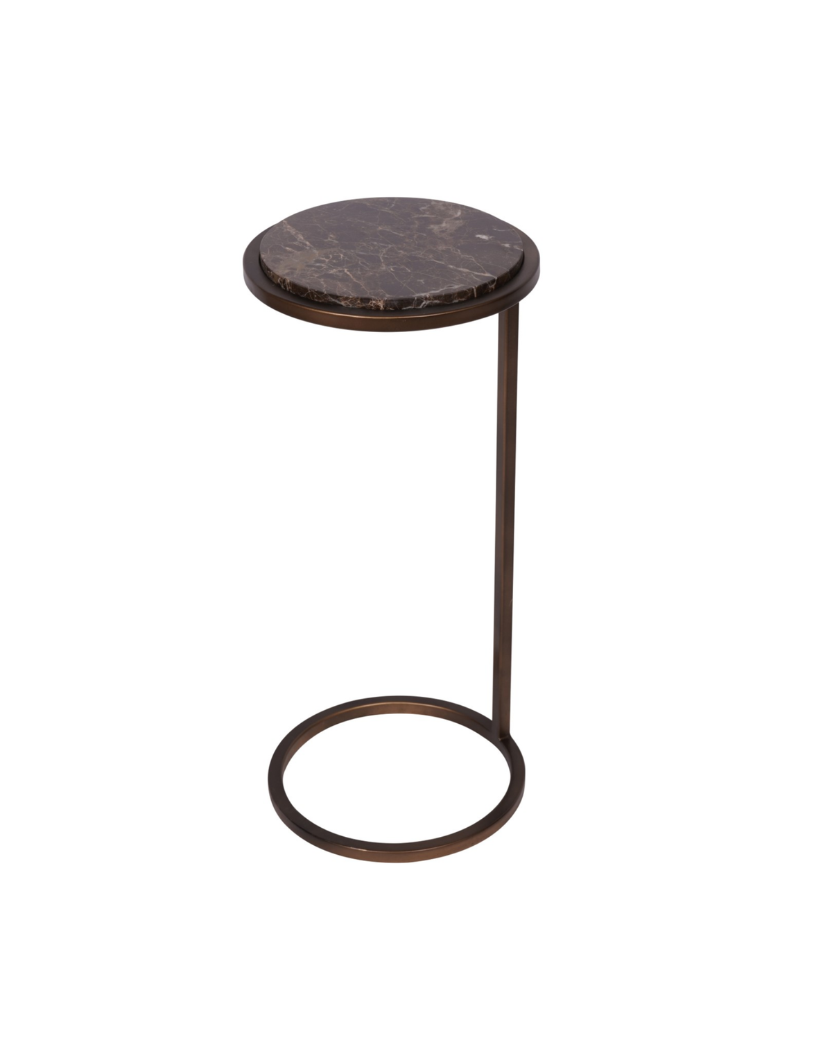 Winston Brown Emperador Marble Accent Table