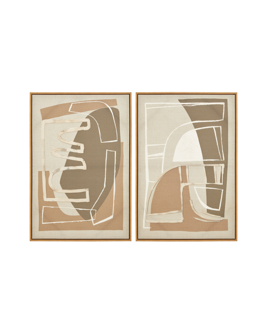 Halo Abstract Wall Art - Set of 2