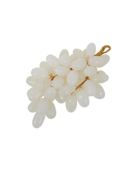 Vona Decorative Grapes - White Onyx