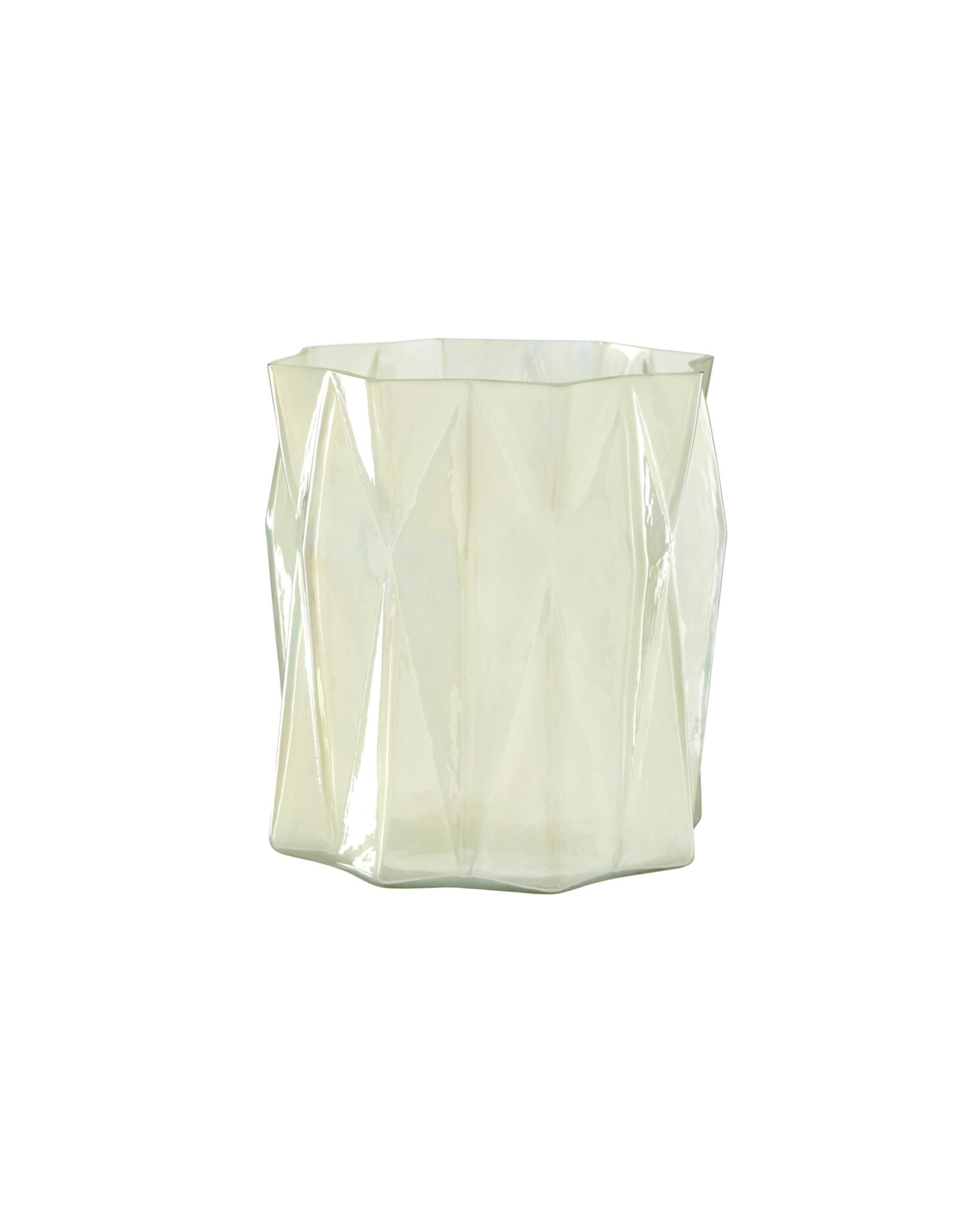 Celeste Irridescent Glass Candle Holder - Small