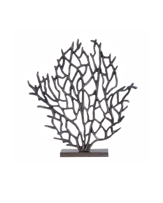 Clarke Coral Sculpture - Small - Black Nickel