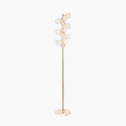 Talbot Orb Floor Lamp -  Lustre Glass and Gold