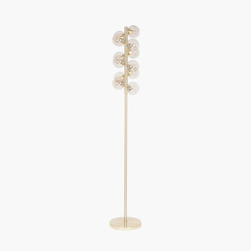Talbot Orb Floor Lamp -  Lustre Glass and Gold