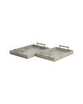 Pendry Trays - Set of 2 - Grey Shagreen