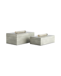 Pendry Trinket Boxes - Set of 2 - Grey Shagreen