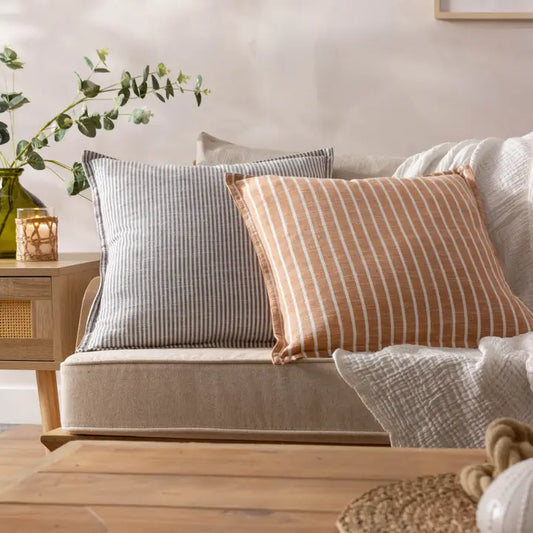 Tala Stripe Reversible Cushion Pecan