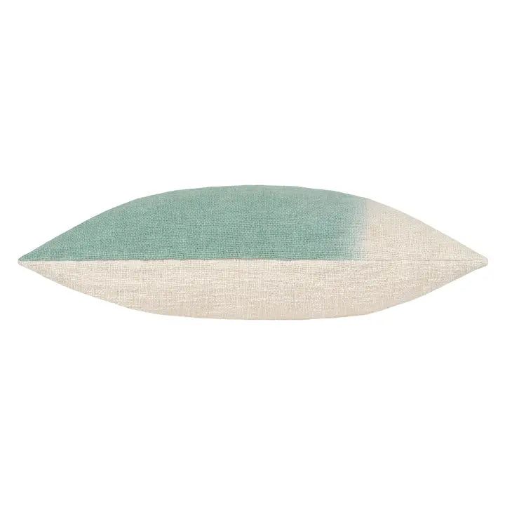 Mizu Rectangular Dip Dye Cushion Eucalyptus