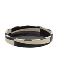Tides Black And White Round Tray