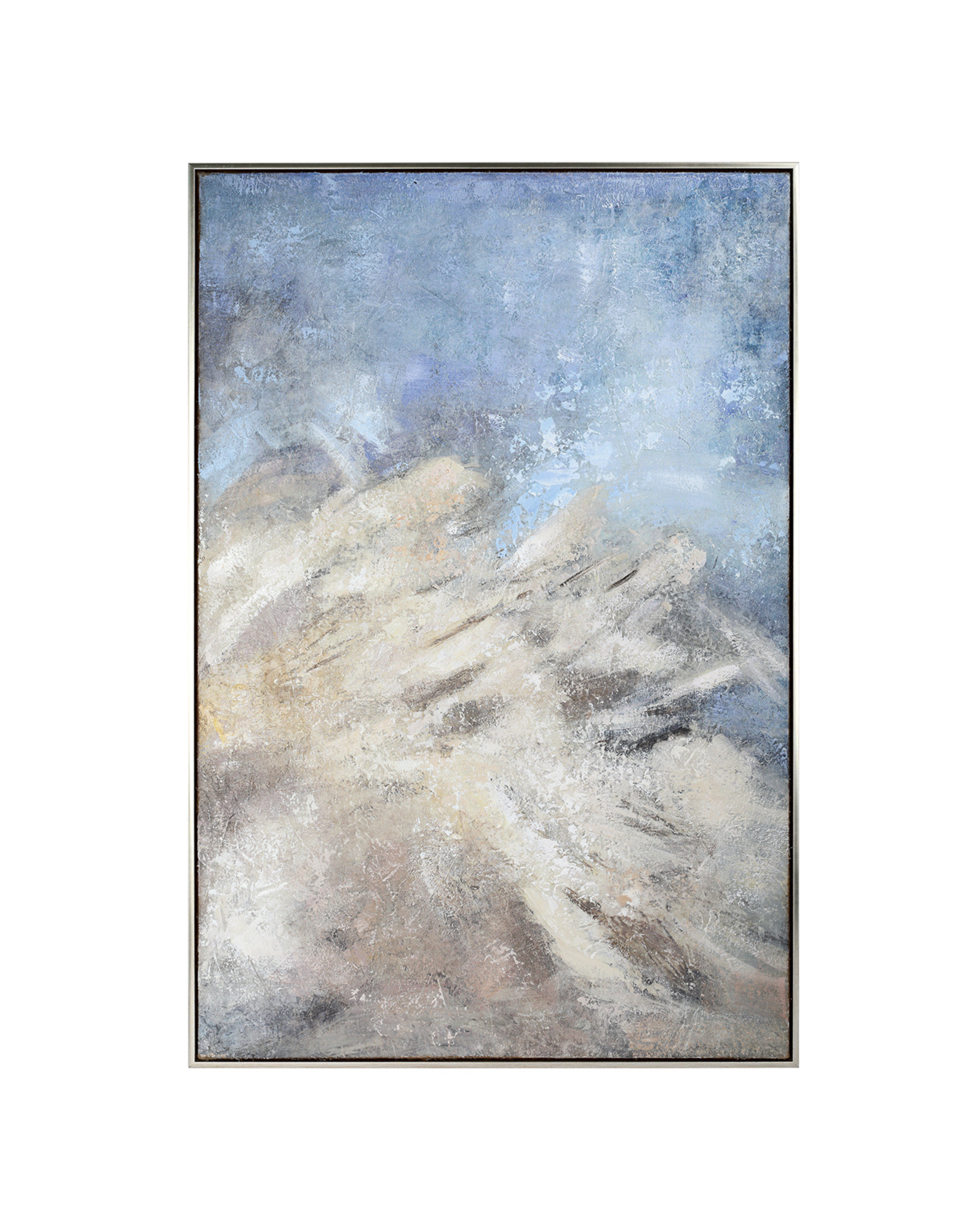 Kaia Textured Pacific Framed Artwork