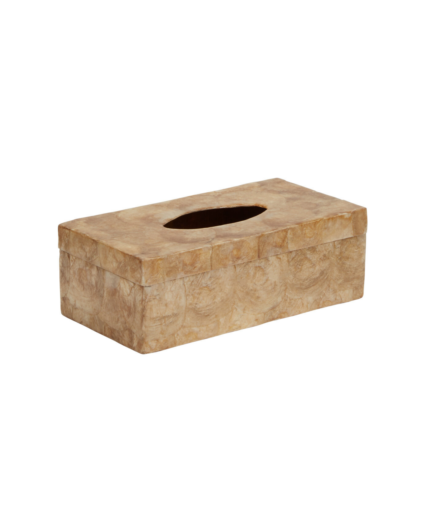 Cove Shell Tissue Box - Rectangular - Warm Sand