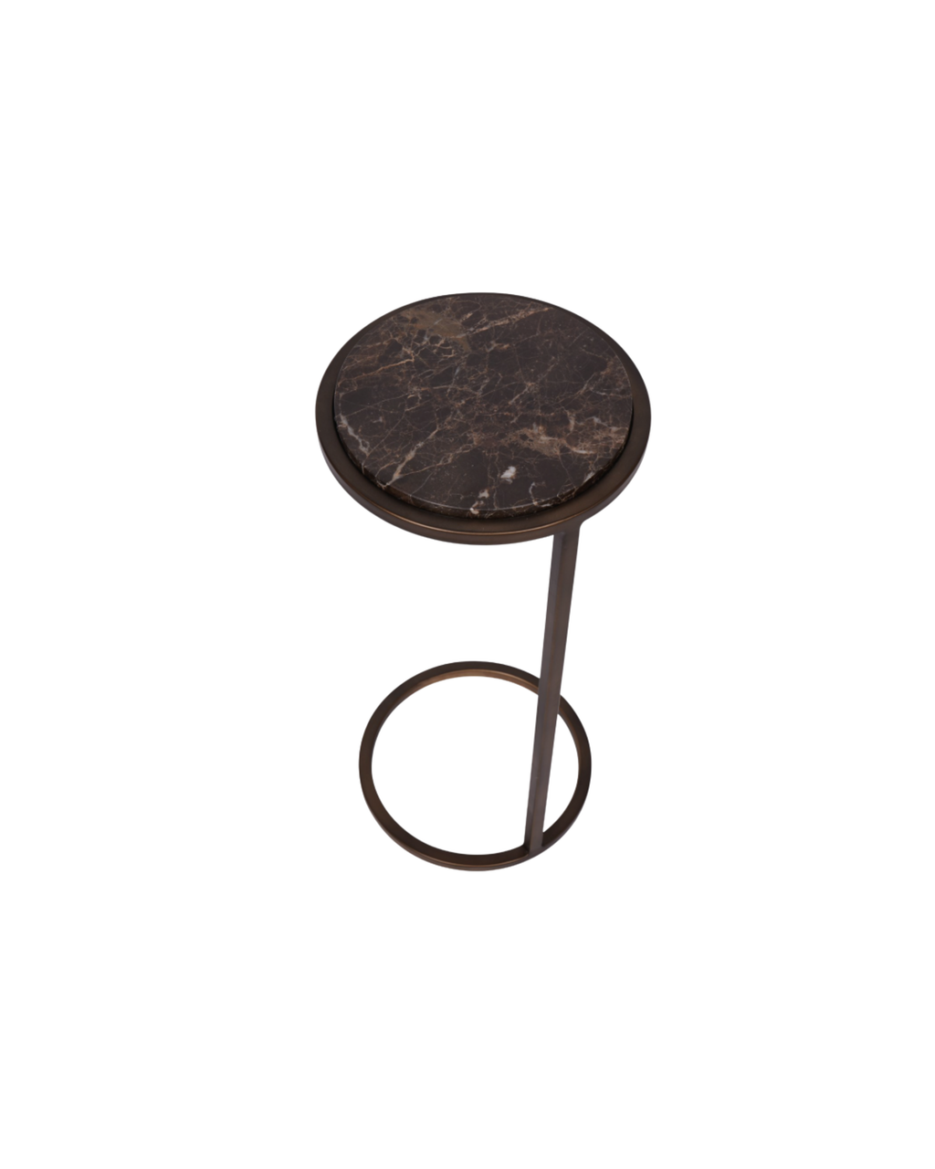 Winston Brown Emperador Marble Accent Table