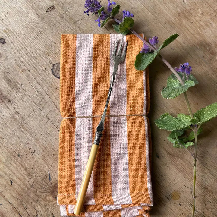 Set of 6 Jaipur Stripe Napkin - Pink City