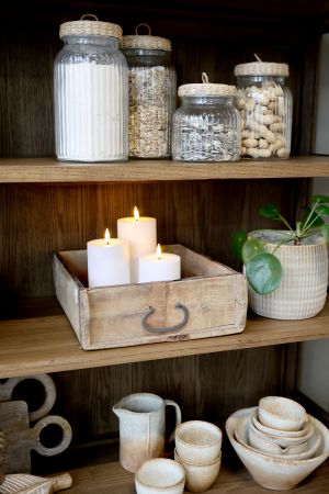 Malibu Display Cabinet - 4 Door - Natural