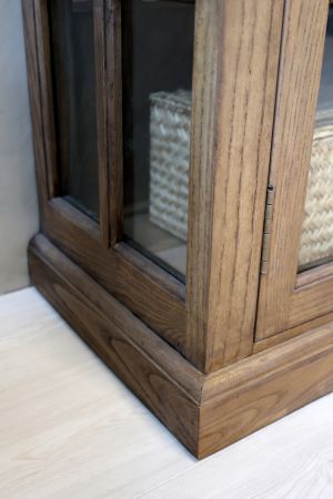 Malibu Display Cabinet - 4 Door - Natural