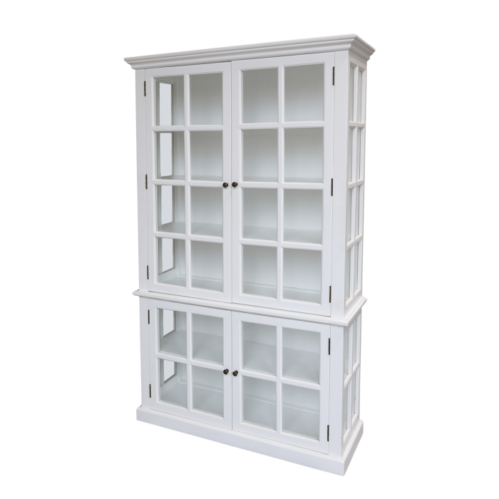 Malibu Display Cabinet - 4 Door - White