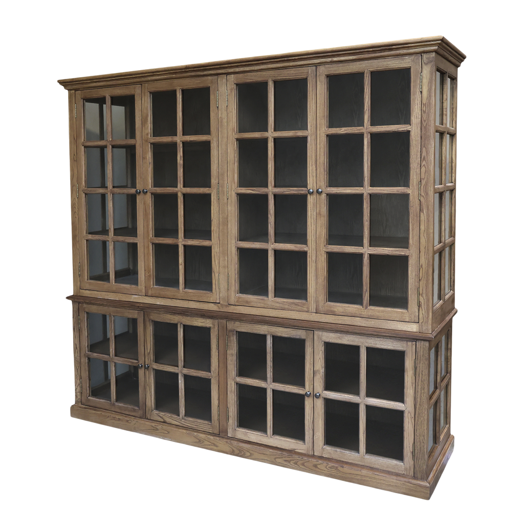 Malibu Display Cabinet - 8 Door - Natural