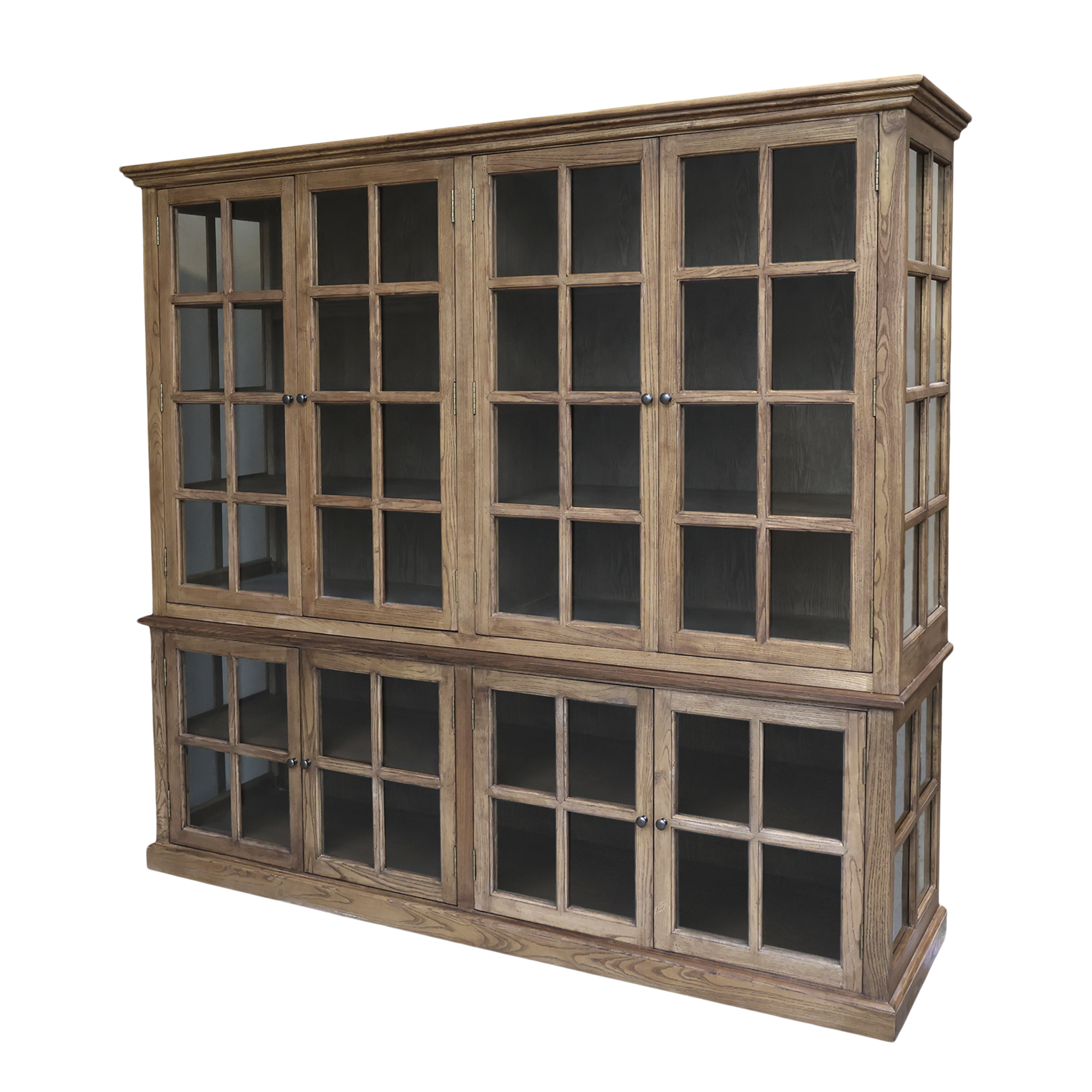 Malibu Display Cabinet - 8 Door - Natural