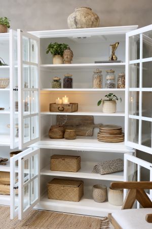 Malibu Display Cabinet - 8 Door - White