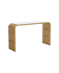 Conrad Console Table - Matte Gold & Glass