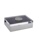 Sable White Agate Trinket Box - Large