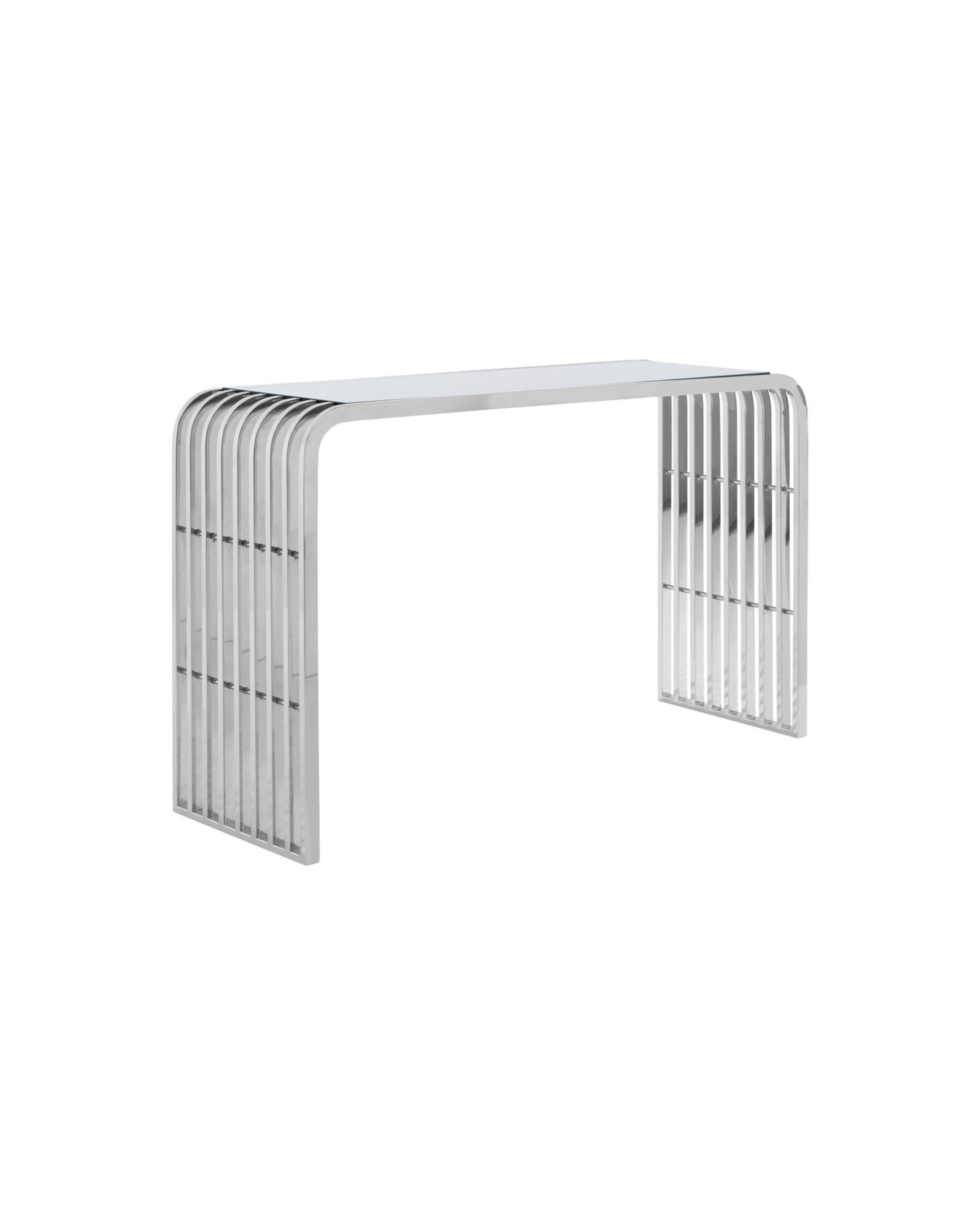 Conrad Console Table - Silver & Glass