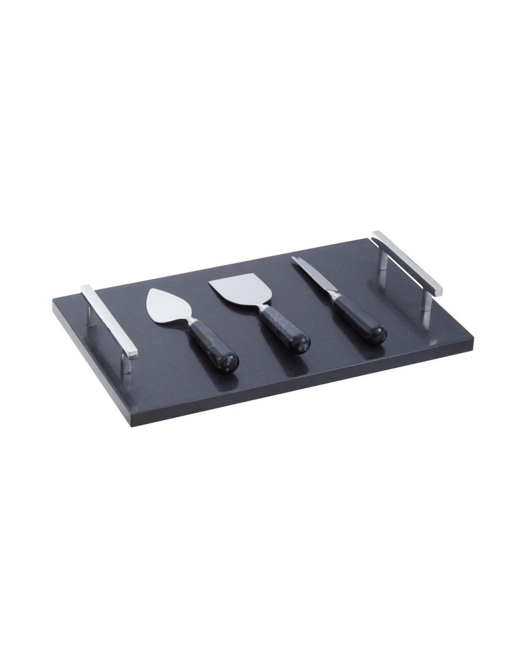 Arven Cheese Board & Knife Set - Black Marble