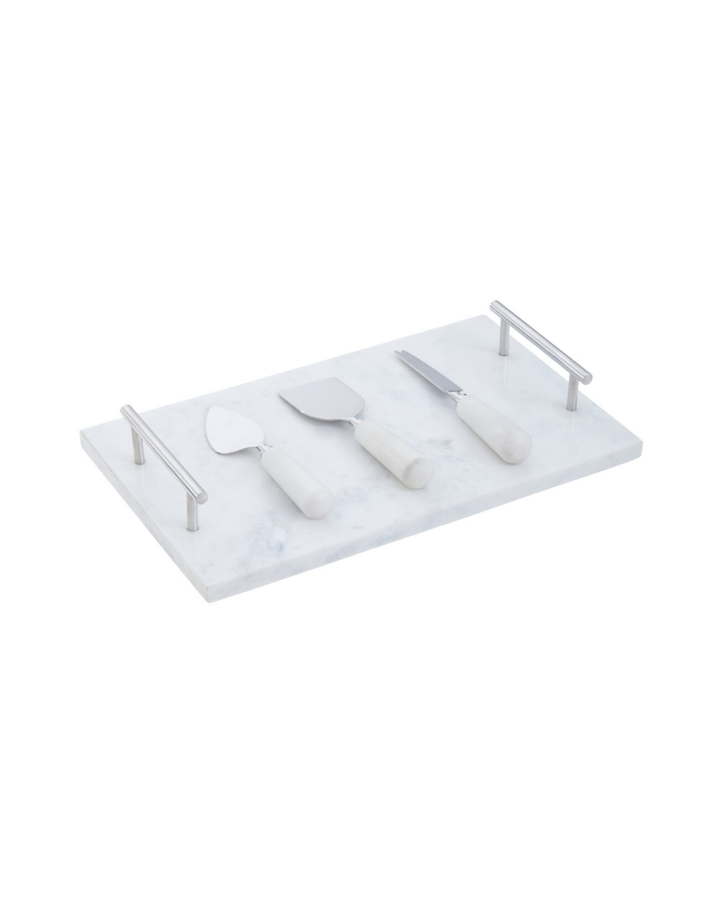 Arven Cheese Board & Knife Set - White Marble