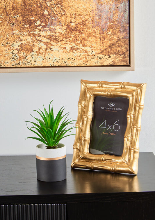 Trevino Gold Bamboo Photo Frame - Small