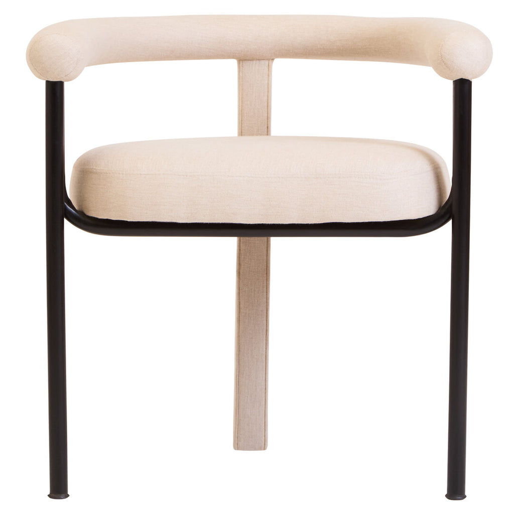 Leighton Dining Chair - Cream Linen