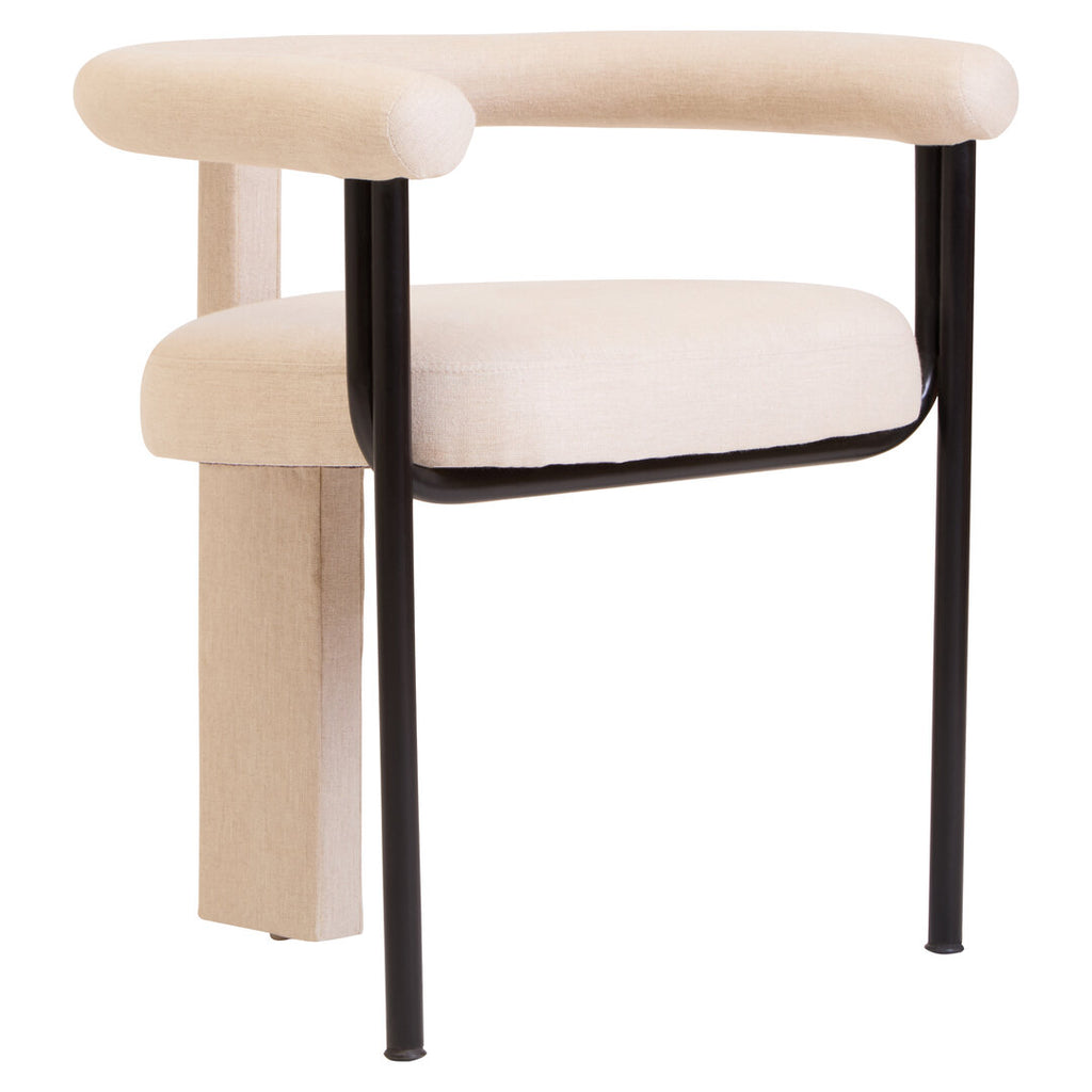 Leighton Dining Chair - Cream Linen