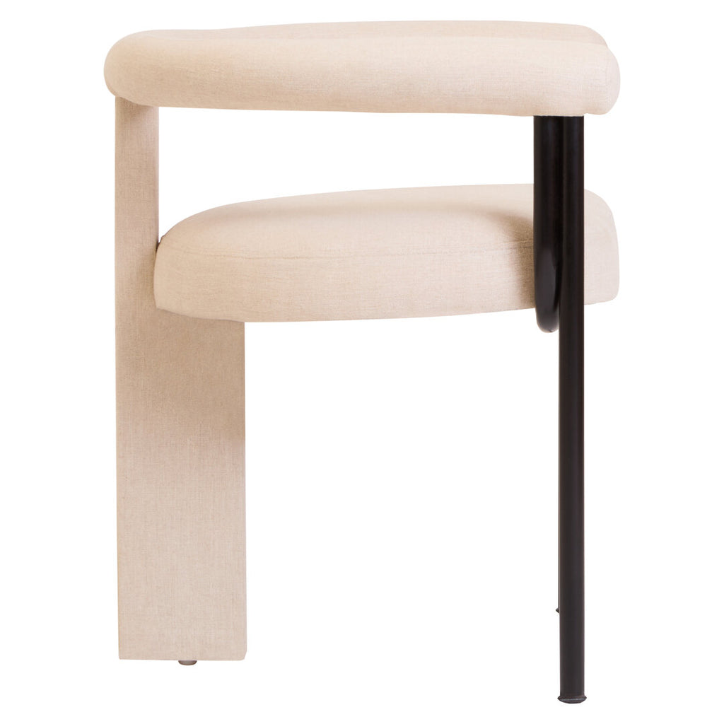 Leighton Dining Chair - Cream Linen