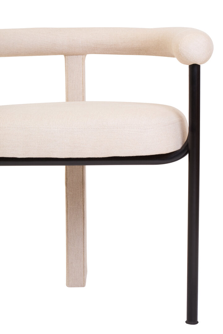 Leighton Dining Chair - Cream Linen