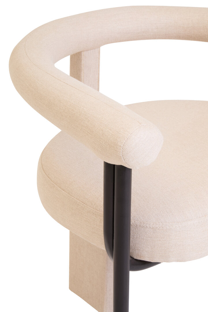 Leighton Dining Chair - Cream Linen