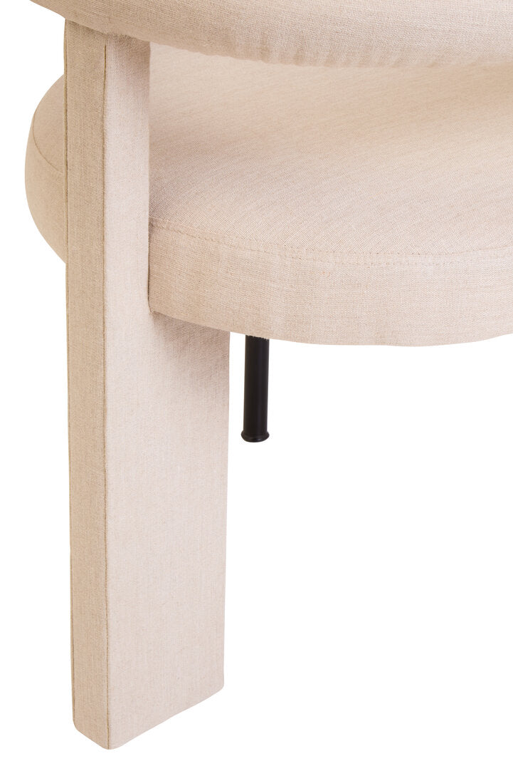 Leighton Dining Chair - Cream Linen