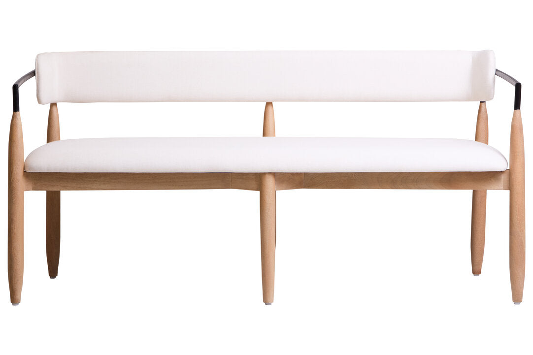 Maeve Dining Bench - Cream