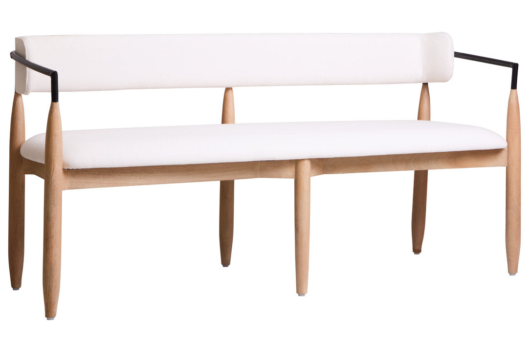Maeve Dining Bench - Cream