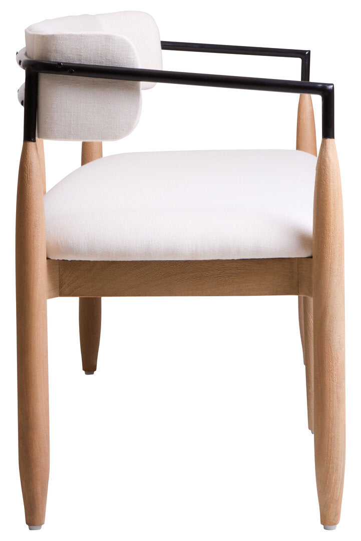 Maeve Dining Bench - Cream