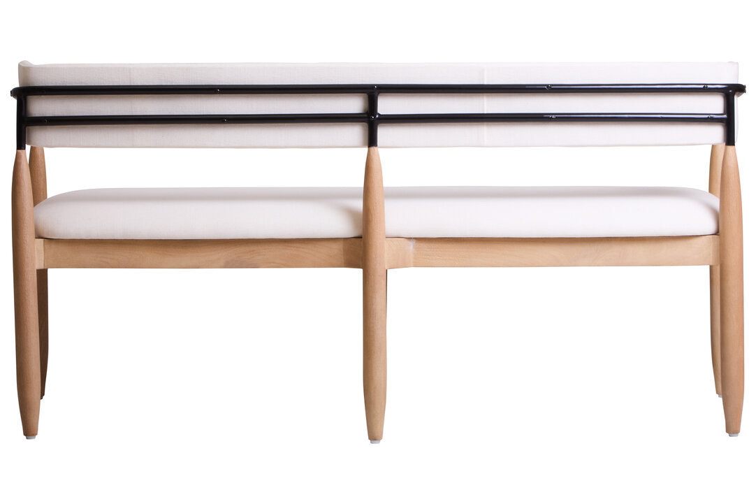 Maeve Dining Bench - Cream
