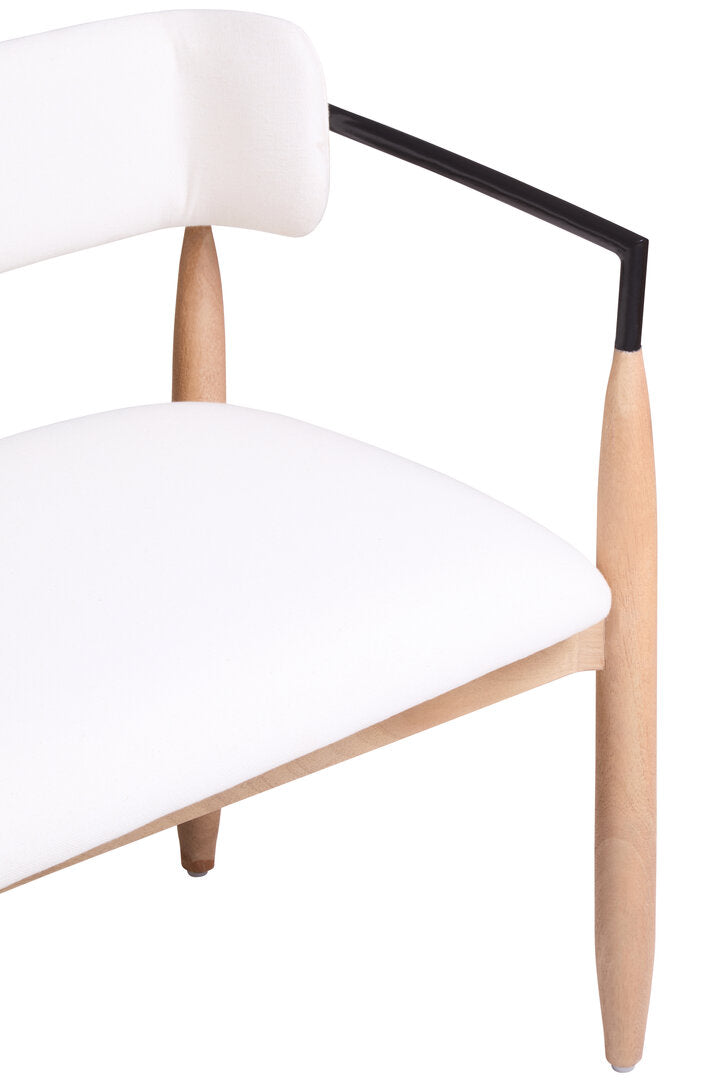 Maeve Dining Bench - Cream