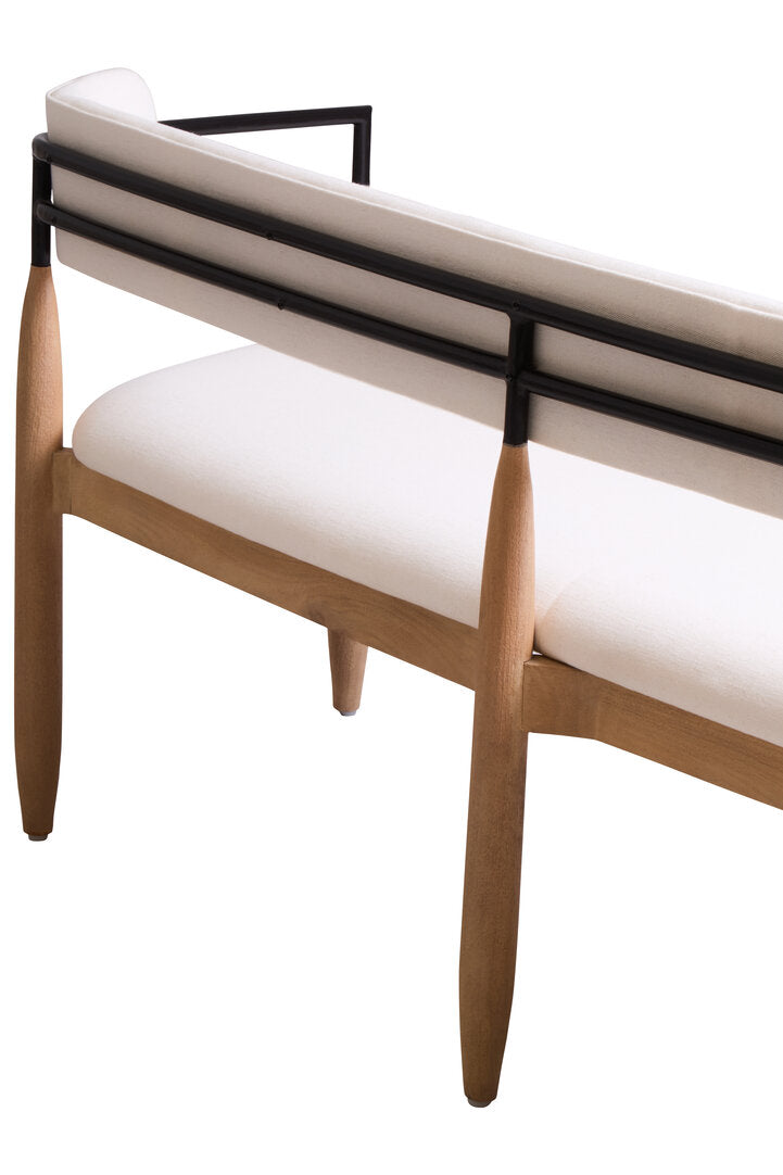 Maeve Dining Bench - Cream