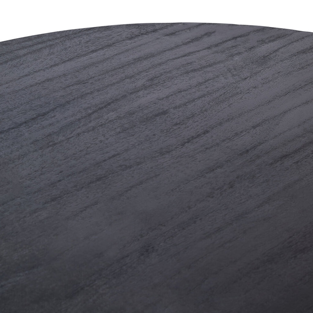 Noah Mango Wood Dining Table - Oval - Black