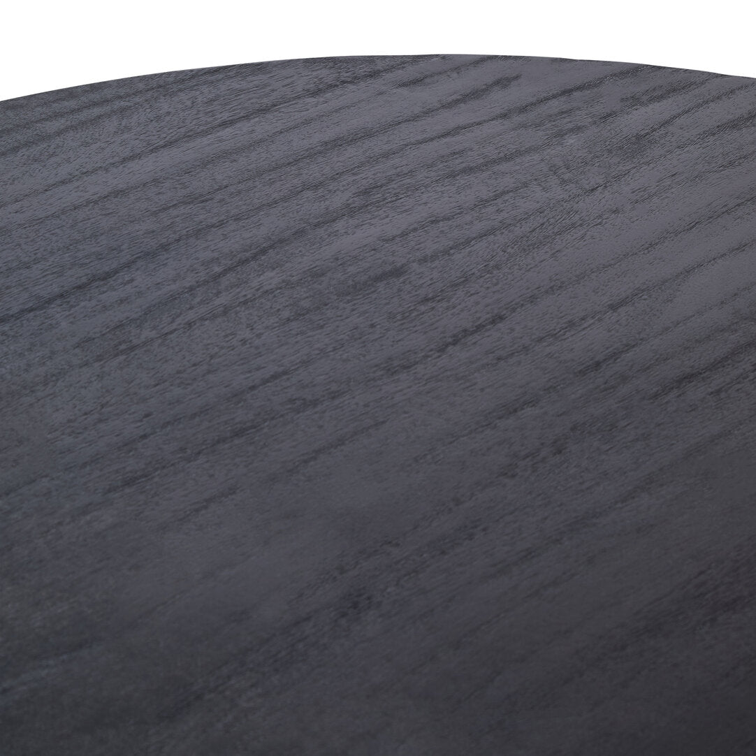 Noah Mango Wood Dining Table - Oval - Black