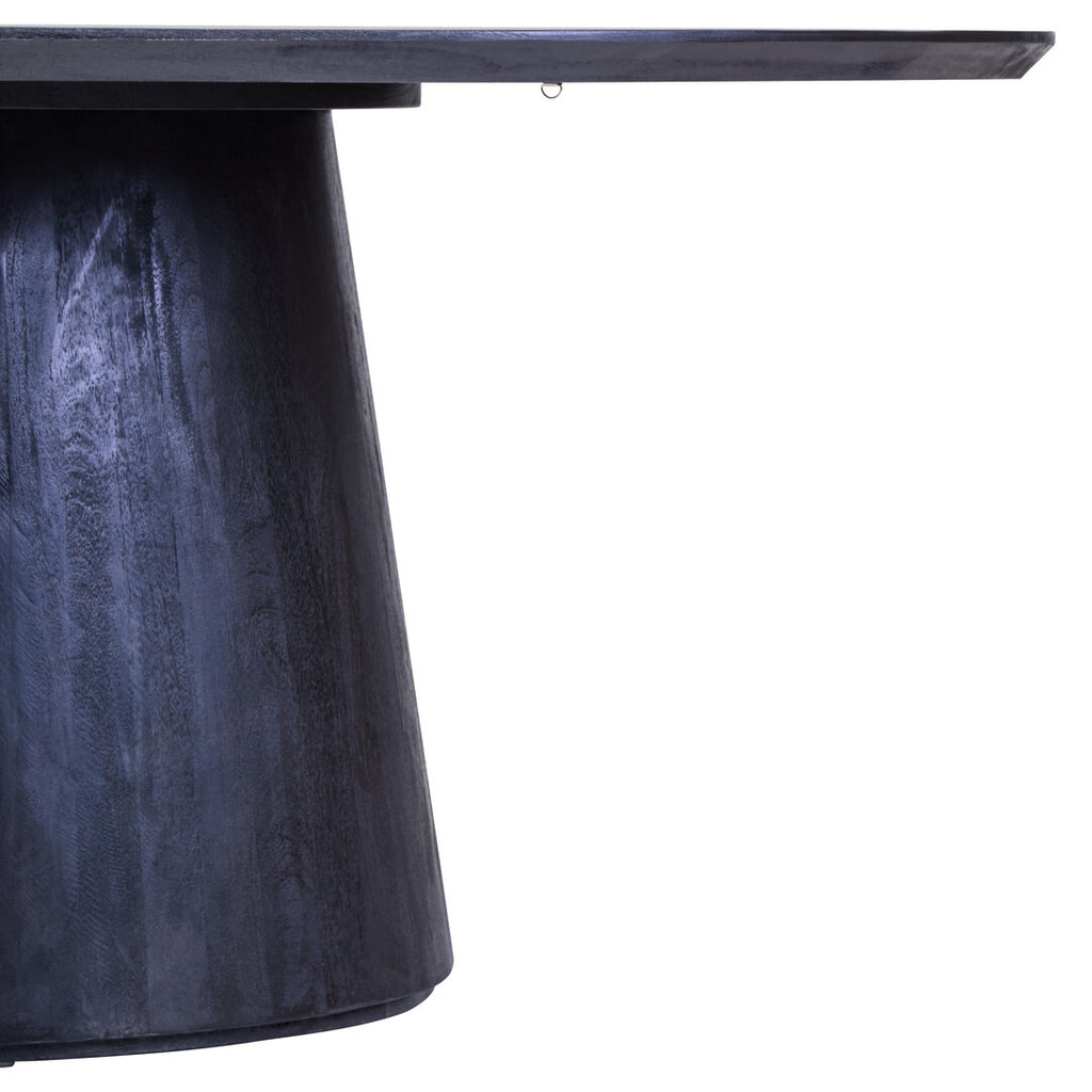 Noah Mango Wood Dining Table - Oval - Black