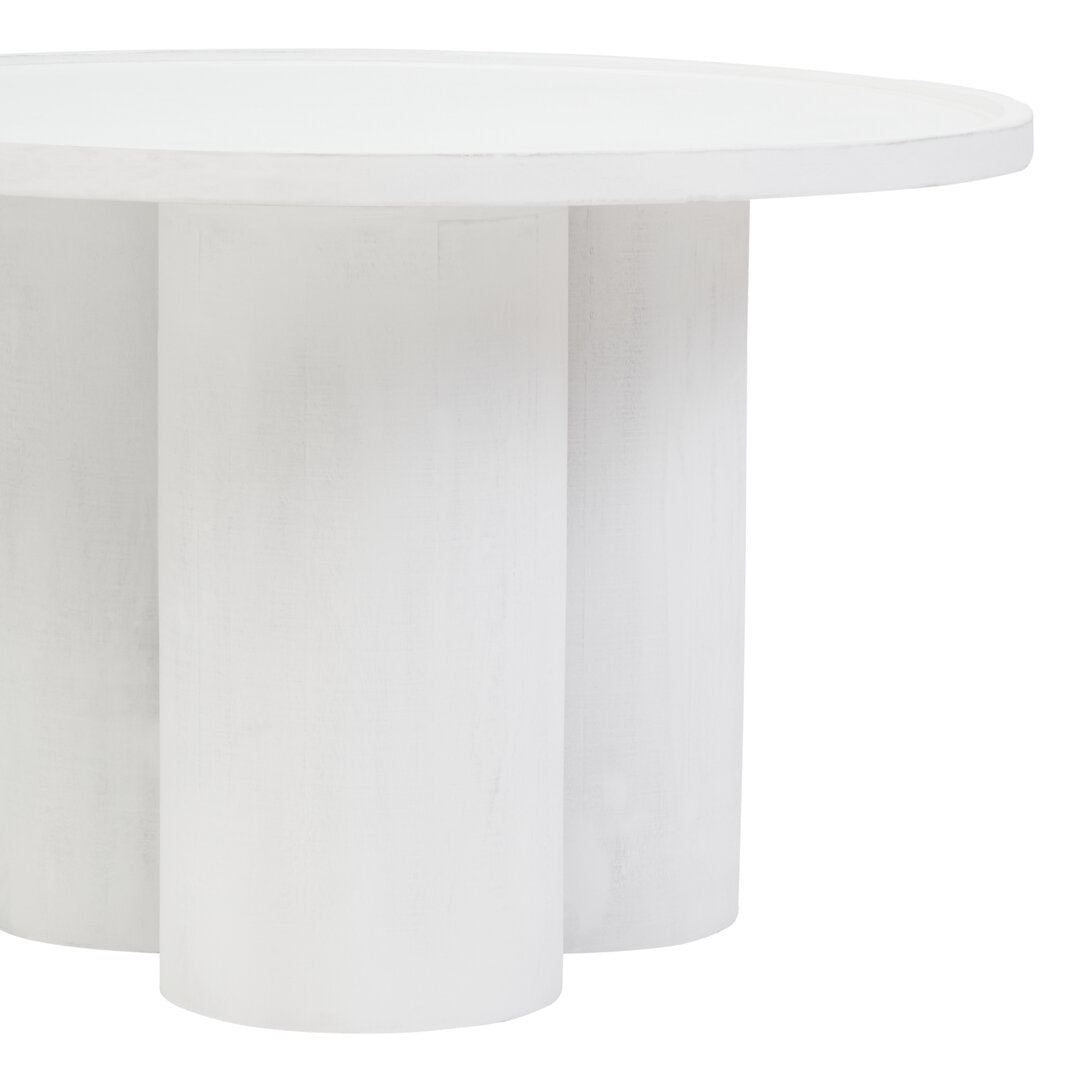 Baylor Mango Wood Coffee Table - White Wash