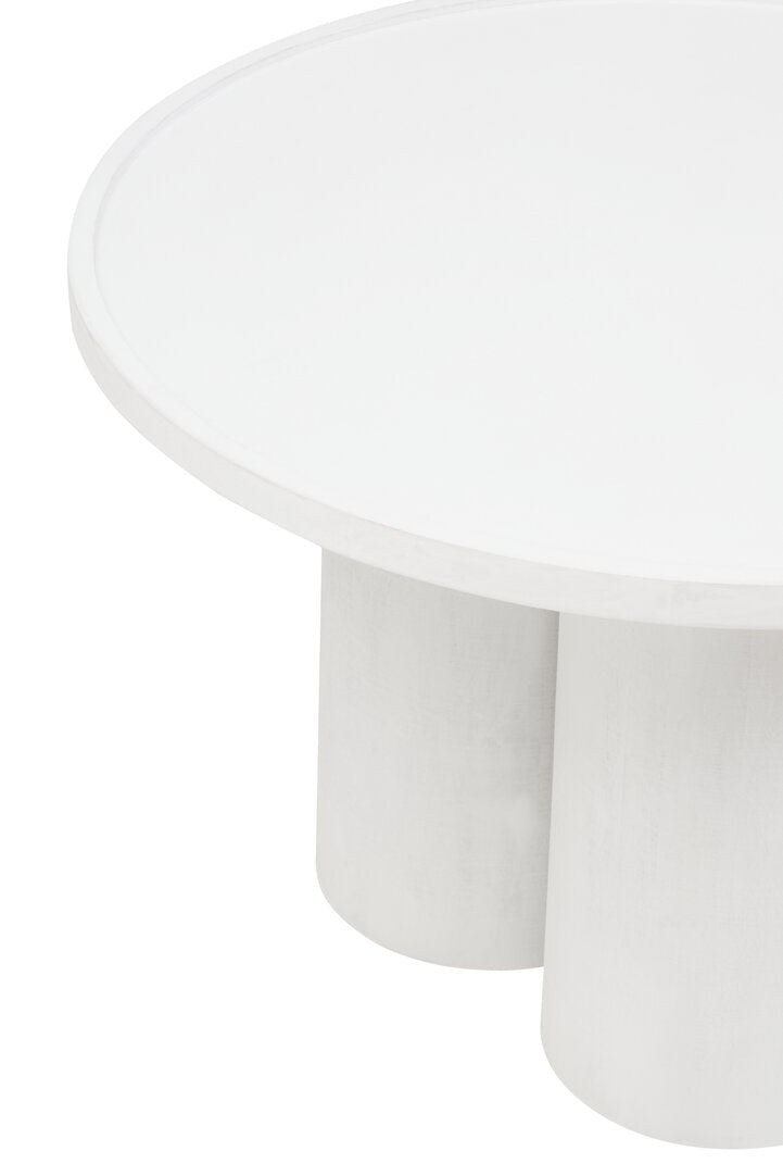 Baylor Mango Wood Coffee Table - White Wash