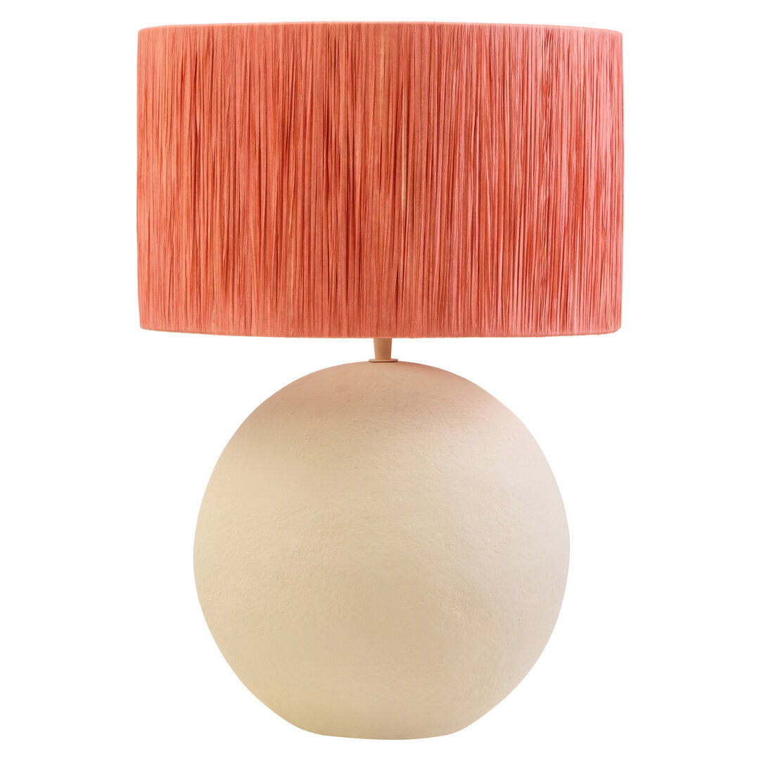 Tahlia Table Lamp with Rust Raffia Shade