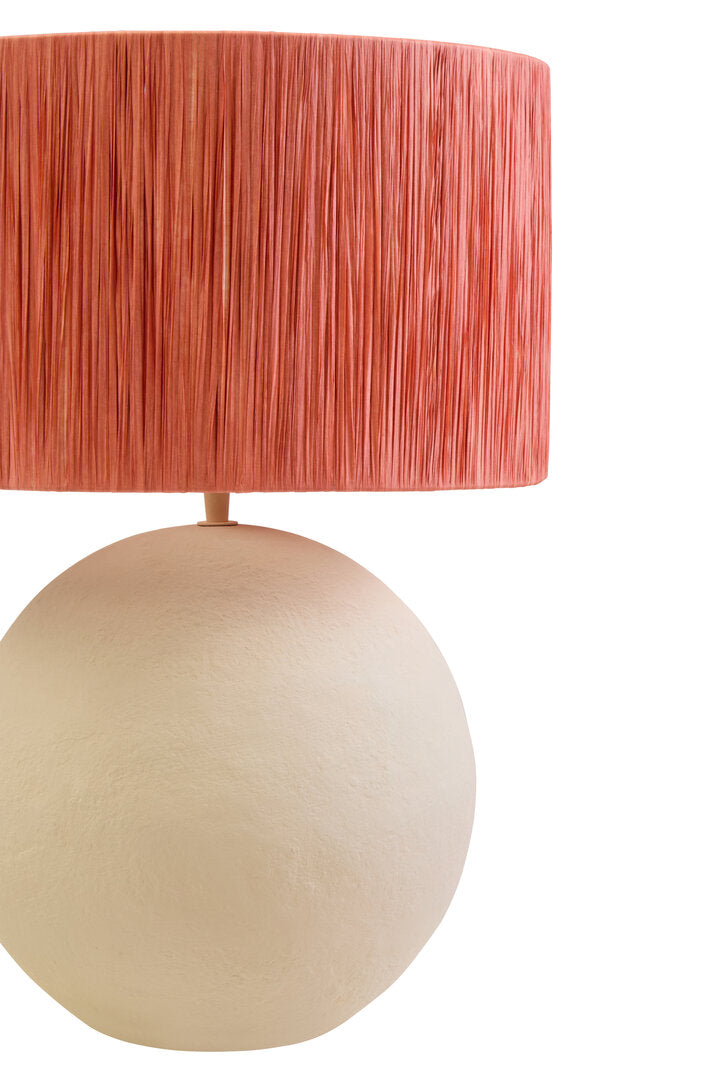 Tahlia Table Lamp with Rust Raffia Shade